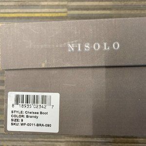 Nisolo Womens Chelsea Boot - Brandy - Size 9